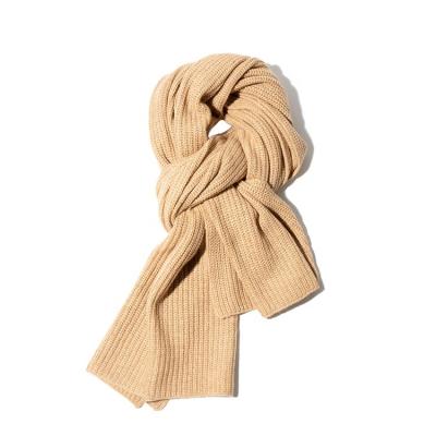 China Inner Mongolia OEM Warm And Soft Winter Custom Wool Blended Knitted Cashmere Scarf For Women for sale