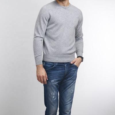 China Anti-Wrinkle Solid Cashmere Sweater Men Knit Sweater Hot Sale Mens Cashmere T-shirt White Comfortable T-shirts Plain Dyed 230-265g for sale