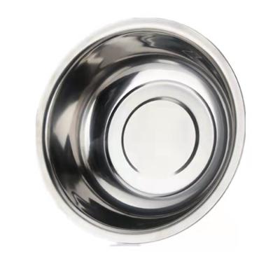 China Sustainable Hot Selling High Quality Round Thickened Stainless Steel Lavatory Mixing Bowl Kitchen Restaurant Outdoor for sale