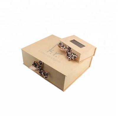 China Handmade China Customized Cardboard Box With Clear Window , Gift Paper Box With Transparent Window for sale