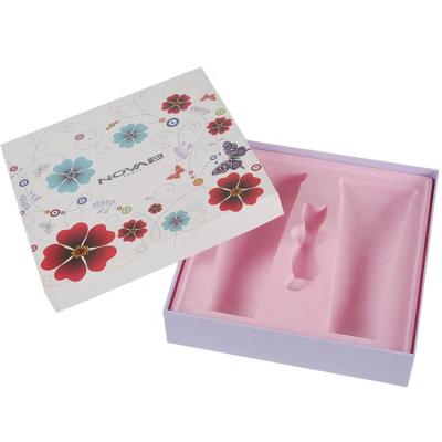 China Hot sale handmade lid and bottom folding paper box perfume with plastic tray, carton folding paper box for sale