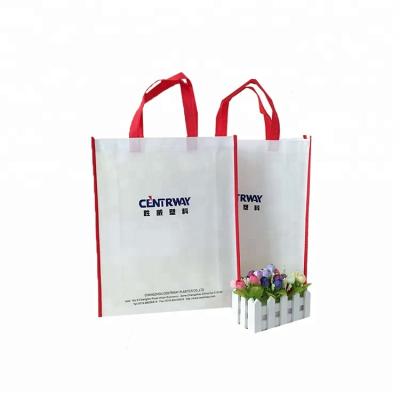 China Custom reusable cheap promotion bag /white pp woven bag non woven manufacturer for sale