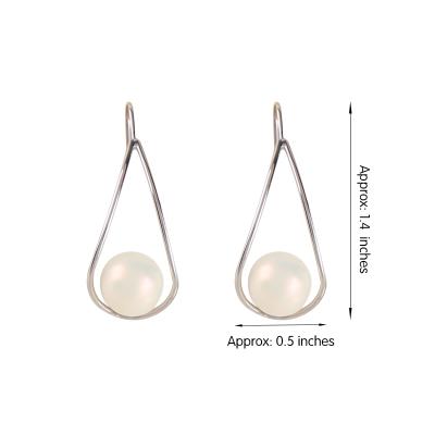 China Beautiful CLASSIC Water Drop ABS Bead Jewelry Earring Fashion Simple Special Design For Women Gift Party Classic for sale