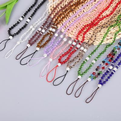 China 2021 mobile phone accessory fashion decoration mobile phone chain accessories men and women can use color pearl tassel chain phone strap for sale