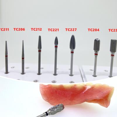 China Carboneto de tungstênio aglomerado suportável Burs de Diamond Bur Cross Cut Teeth à venda