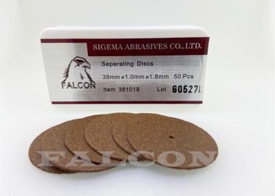 Cina Spessore del diametro 1.0mm di Brown 38mm della mola del metallo dell'ossido di alluminio in vendita