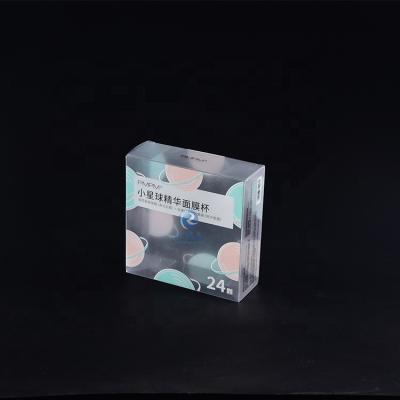 China Recycled Materials Custom Small Transparent Plastic Christmas Candy Clear Gift Packaging Box for sale