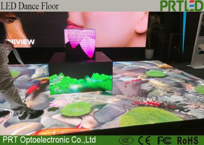 China Waterproof Portable LED Dance Floor P4.81 Interactive LED Floor For Wedding Events for sale