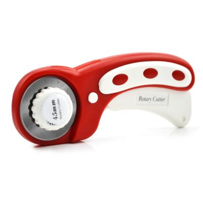 China Red and white 45mm open rotary slide cutter, 45mm seam cutter, 45mm quilting cutter for sale