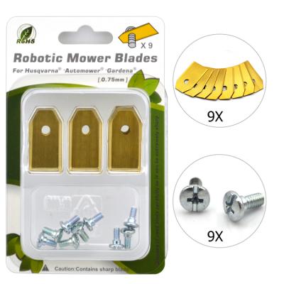 China 30pc Anti-skid Packed 2022 New Lawn Mower Blade For Robotic Mower for sale