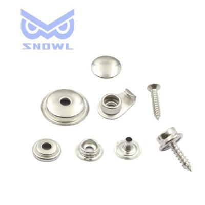 China Fastener Metal Snap Buttons Press Snap Buttons With Screw Eco-friendly For Yacht Or For Awning Car for sale