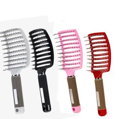 China For Home Use Hair Salon Comb Hollow Out Massage Straight Hair Comb Large Curved Straight Hair Styling Comb for sale