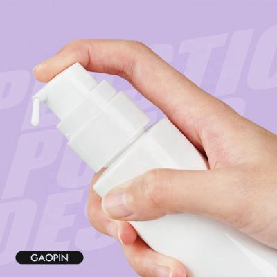 China Non Spill 24mm Skin Care Bottle Squeezing Lotion Bottle Plastic Pump PP Pump White Head for sale