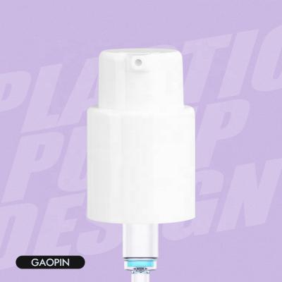 China Non Spill Head White Plastic Essence Lotion Bottle Pressing Pump Skin Care Bottle PP Left Right Lock Pump for sale