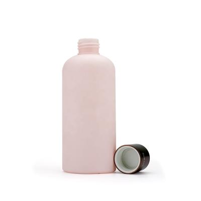 China Shower Gel Pink HDPE 150ml 250ml Cosmetic Bottle Body Wash Plastic Shampoo Container for sale