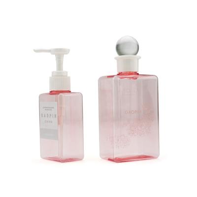 China 100ml 150ml 280ml Portable Square PETG Cosmetic Plastic Clear Container Bottle Lotion Bottles for sale