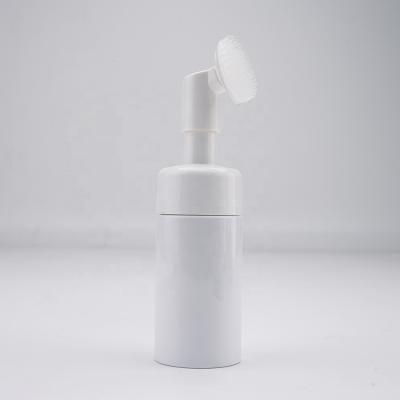 China 100ml Cosmetic Plastic Facial Cleaning Products Packaging Empty White Foam Customized Bottle for sale