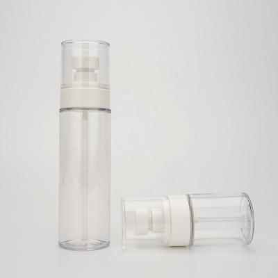 China 50ml 120ml Cosmetic Sprayer Bottles PET Transparent Plastic Toner Bottle And Packaging for sale