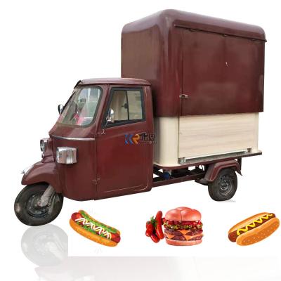 China Vegetable Processing Factory Promotion Mobile Electric Tricycles For Sale Australia Standard Food Truck Stainless Steel Food Van Cart for sale