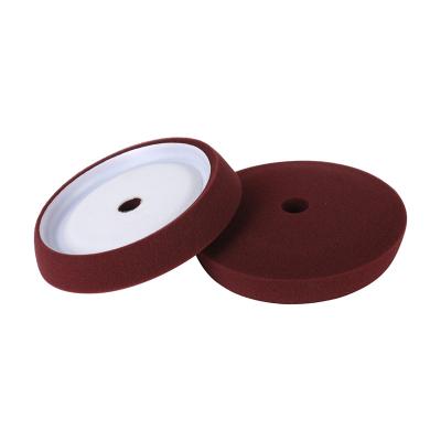 China 8.5 Inch Sponge Bodies Cutting Polishing Pads For RO Backing Foam Polisher Curved Polishing Pads for sale