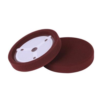 China Car Body Meguiars Style Round Groove 7 Inch RO Car Protective Foam Polishing Pads For Car Detailing for sale