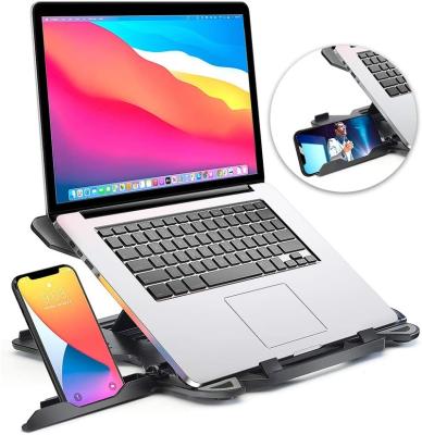 China Portable Foldable Laptop Stand Home School Office KSA Mount Laptop Stand 360 Notebook Monitor Base Adjustable Rotating Stand for sale