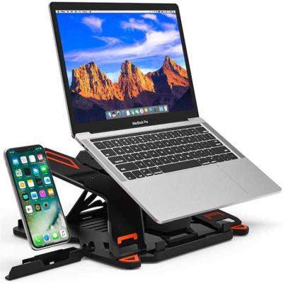 China Hot Selling KSA Adjustable 2 in 1 Foldable Laptop Extension Stand 360 Degreerotating Desk Laptop Stand with Movable Stand for sale