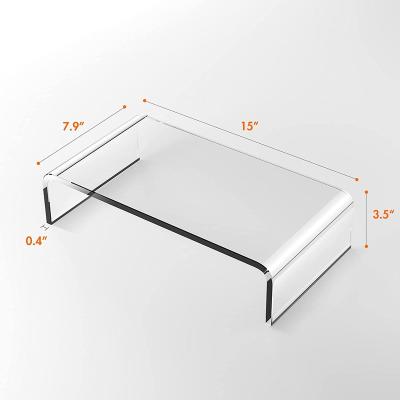 China Morden Transparent Desktop Bracket Keyboard Storage Display Bracket 15 x 7.9 x 3.5 inch for sale