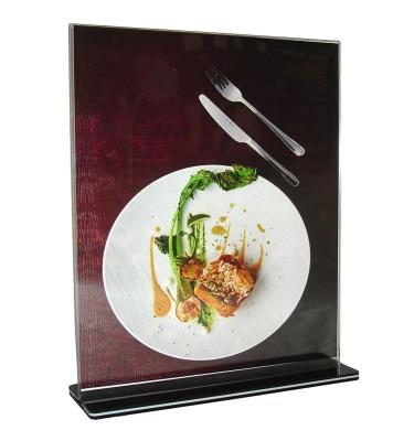 China 26*32cm durable menu holder acrylic display stand for restaurant for sale