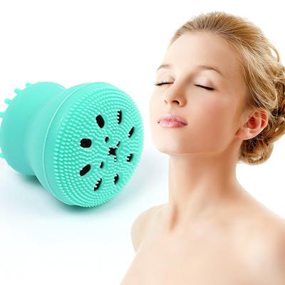 China Handheld Facial Cleansing Brush DEEP CLEANING Detergent Brush Silicone Octopus Shape Facial Cleansing Brush for sale