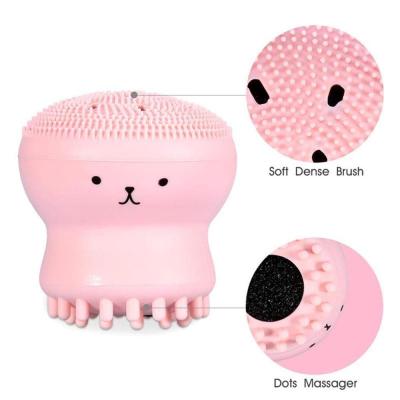 China DEEP CLEANSING Octopus Shape Octopus Brush Silicone Facial Cleansing Face Washing Exfoliating Washing Brush Facial Cleansing Brush for sale