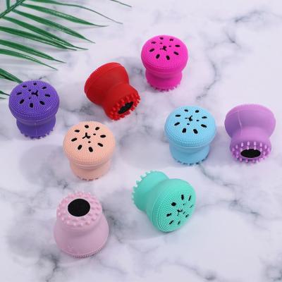 China Massage Exfoliating Silicone Cleansing Brush Octopus Face Deep Cleansing Facial Brush for sale