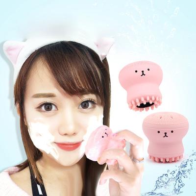 China Octopus Face Brush Detergent Silicone Brush Pore Remover Exfoliator DEEP CLEANSING Cleansing Face Scrub Wash Brush for sale