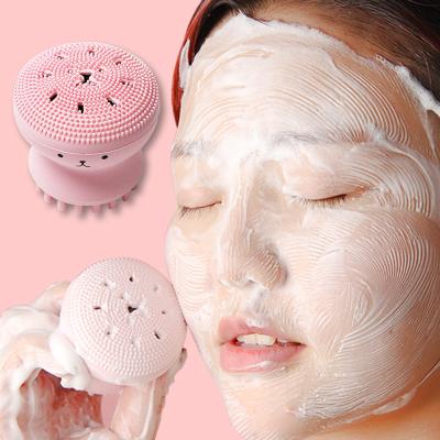 China DEEP CLEANSING Skin Exfoliating Soft Face Silicone Face Brush Facial Exfoliator Cleansing Brush for sale