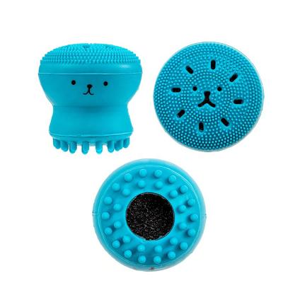 China Multi-Function Silicone Facial Cleanser Brush Silicone Facial Detergent Brush Silicone DEEP CLEANSING Facial Massager Sweep Cleansing for sale