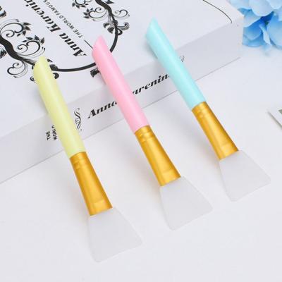 China Soft Hair Makeup Tool Diy Cosmetic Face Mask Silicone 3 Pieces Cutout Contour Brush Face Mask Beauty Brush Silica Blending Brush for sale