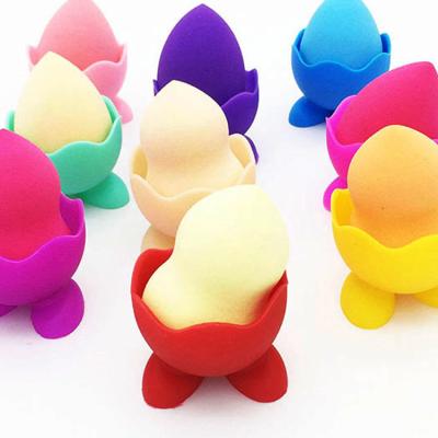 China Eco-friendly Beauty Penguin Puff Rack Cosmetic Makeup Storage Sponge Feet Drying Rack Powder Puff Rack for sale