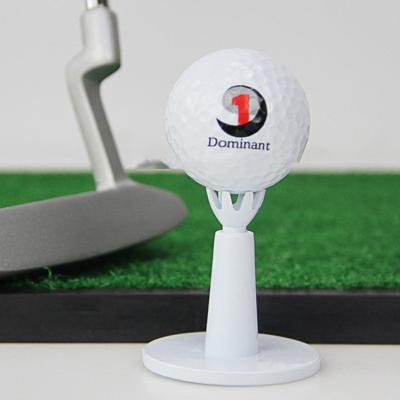 China Eco-friendly Custom Bulk Golf Tee Carrier White Color Set Golf Rubber Tee Hitting Easy Use For Golf Driving Range Practice Mat for sale