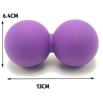 China Eco-friendly silicone yoga ball body massage ball silicone peanut ball for massage for sale