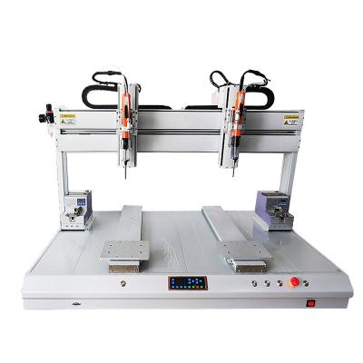 China Hotels India Philippines head Factory Air Blow Type Double Station Automatic Locking Screw Machine Screw Fastening Robot for sale