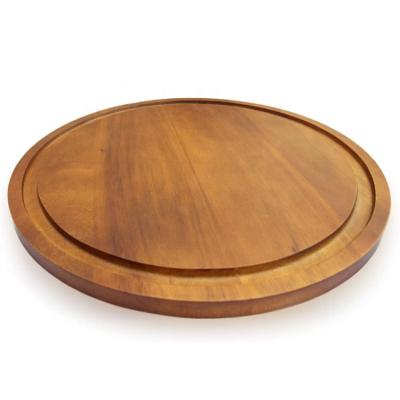 China 13 Inch Disposable Exquisite Luxurious Steak Dinner Hot Wooden Tour Dish For Office for sale