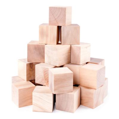 China 24 Pcs Unfinished Crafts Wooden Crafts Baby Model Eco-friendly Material Bestselling Building Blocks for sale