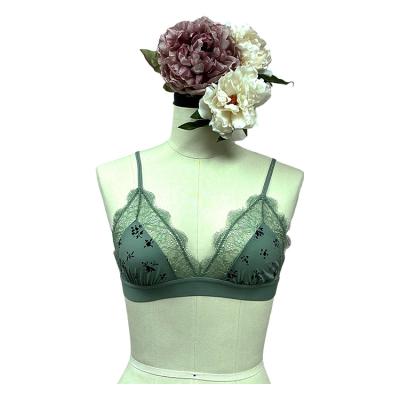 China Spandex / Nylon Manufacturer ODM OEM Satin Lace Women Sexy Lingerie Bustier and Corset Padded Bra Wire Mould Bra Soft Bra for sale