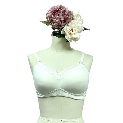 China Breathable Women Heathly Lingerie Lace Embroidery Sheer Mastectomy Bra Breast Cancer Bra Recovery Bra Breast Surgery for sale