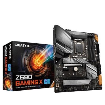 China GIGAOCTET Intel Z590 GAMES X LGA1200 Desktop Micro-ATX Motherboard with 128 Gb Support Intel CPU 11th and 10th DDR4 for sale