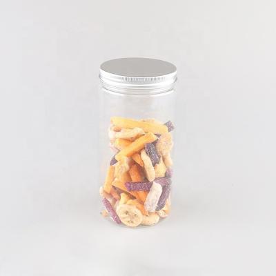 China Storage Jars 2020 YUEKANG New Arrival Plastic Screw Round Jars With Aluminum Lids For Dried Fruits for sale