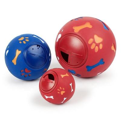 China Stainable Wholesale Milk-flavored Rubber Pet Toys Puzzle Bite-Resistant Milk-flavored Rubber Spinning Ball for sale