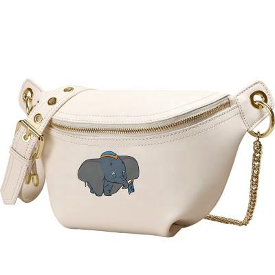 China Fashion cute asshole chest bag-a must-have for girls and it's a soft leather one-shoulder cross-body chain bag for ladies for sale