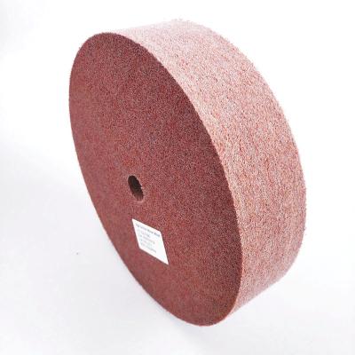 China TR Wheel TR 9A P150 300X50 Red Unitized Satin Cloth Wheel Containing Molten Alumium Brown Mineral Oxide Santa TR 9A P150 200X50 for sale