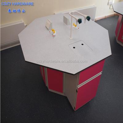 China School Lab Room Epoxy Resin Top Student Lab Octagonal Table Chemical Physics Lab For School Lab Room for sale